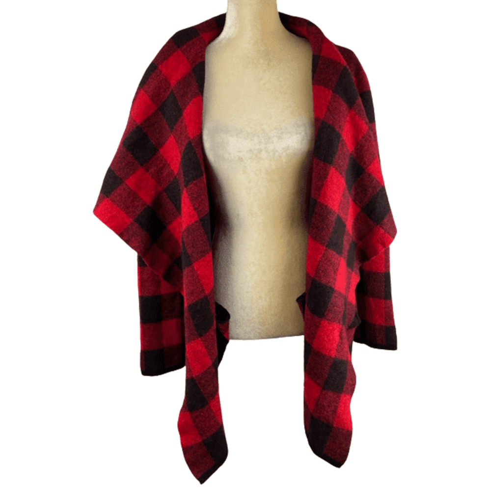Ralph Lauren women's red/black plaid cardigan size XXL - Picture 3 of 3